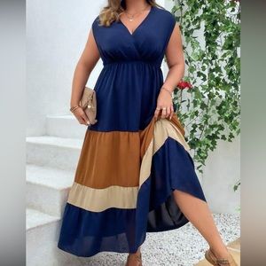 Shein Plus Ruffle Hem Dress